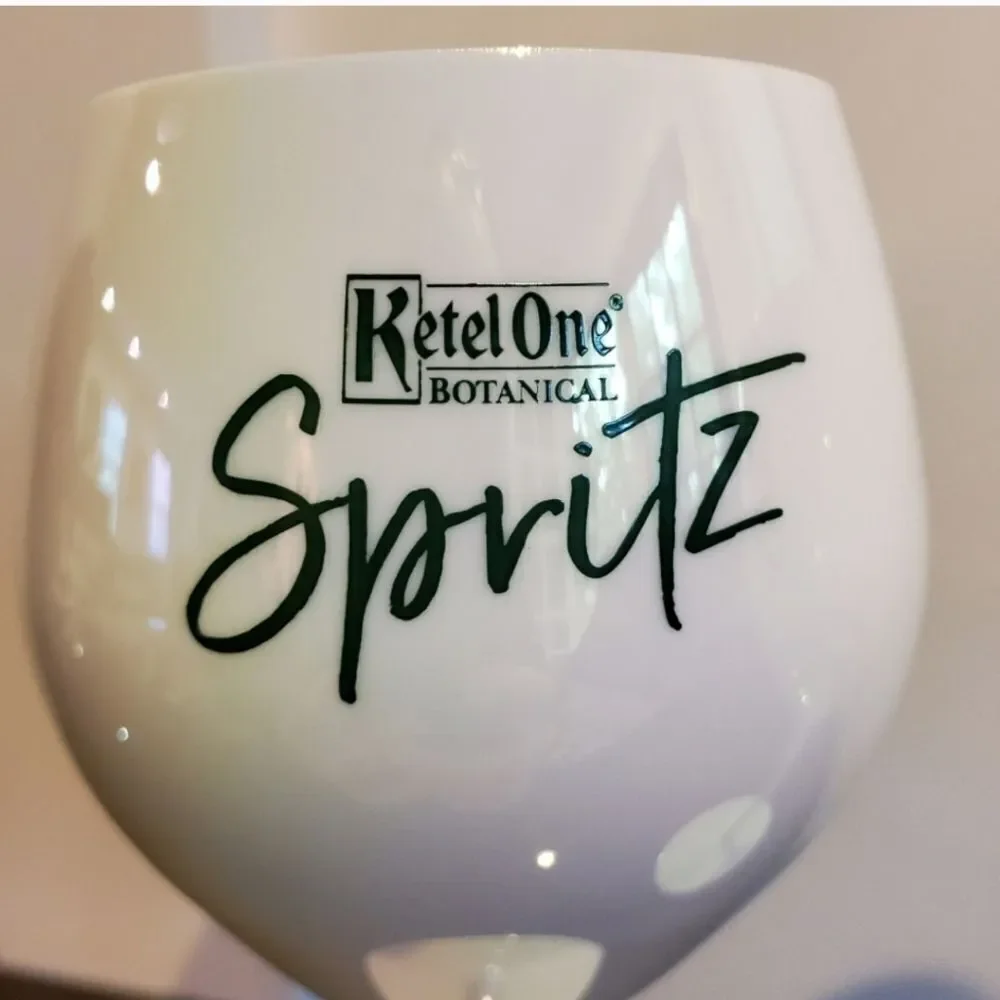 2 Ketel One Botanicals iridescent plastic spritz glasses